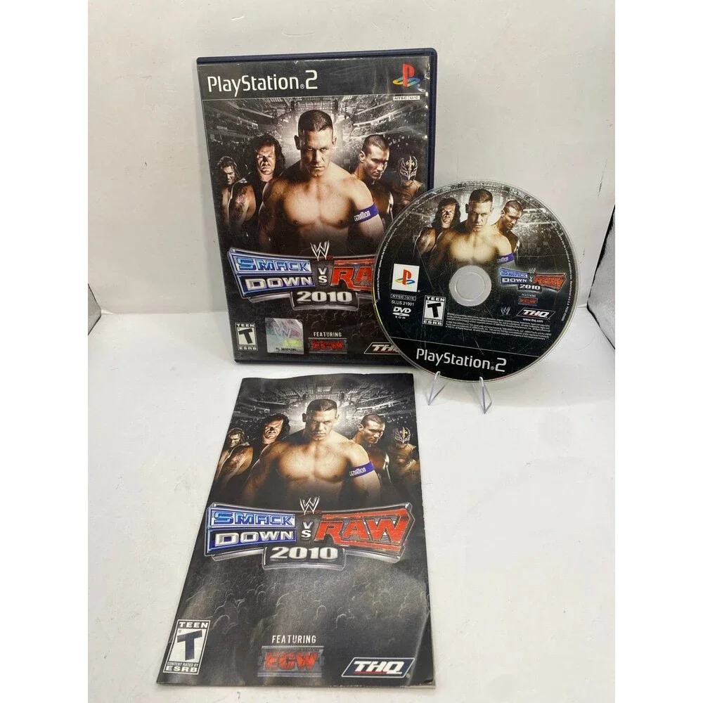 WWE Smackdown vs. Raw 2010 PS2 CIB W/ Manual - PlayStation 2